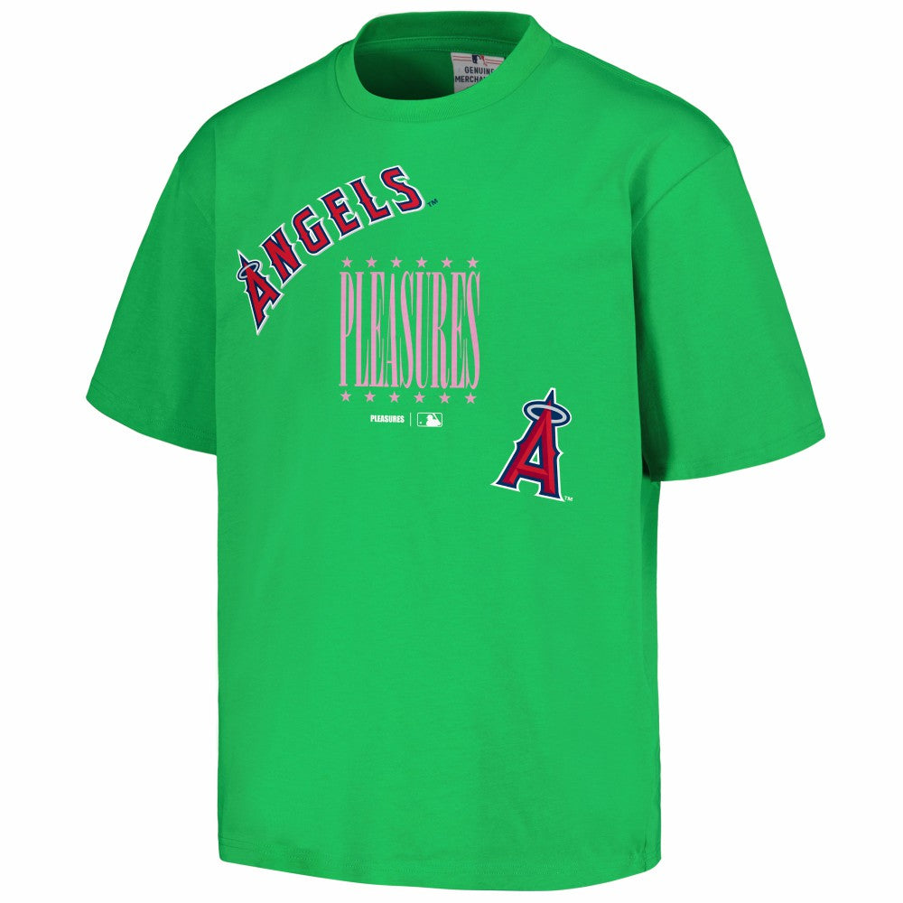 Los Angeles Angels PLEASURES Repurpose T-Shirt - Green T-shirts