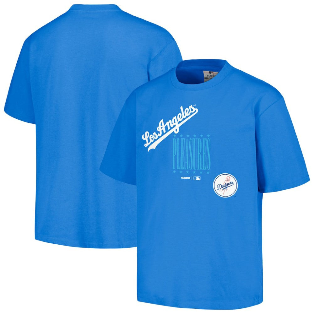 Los Angeles Dodgers PLEASURES Repurpose T-Shirt - Royal T-shirts