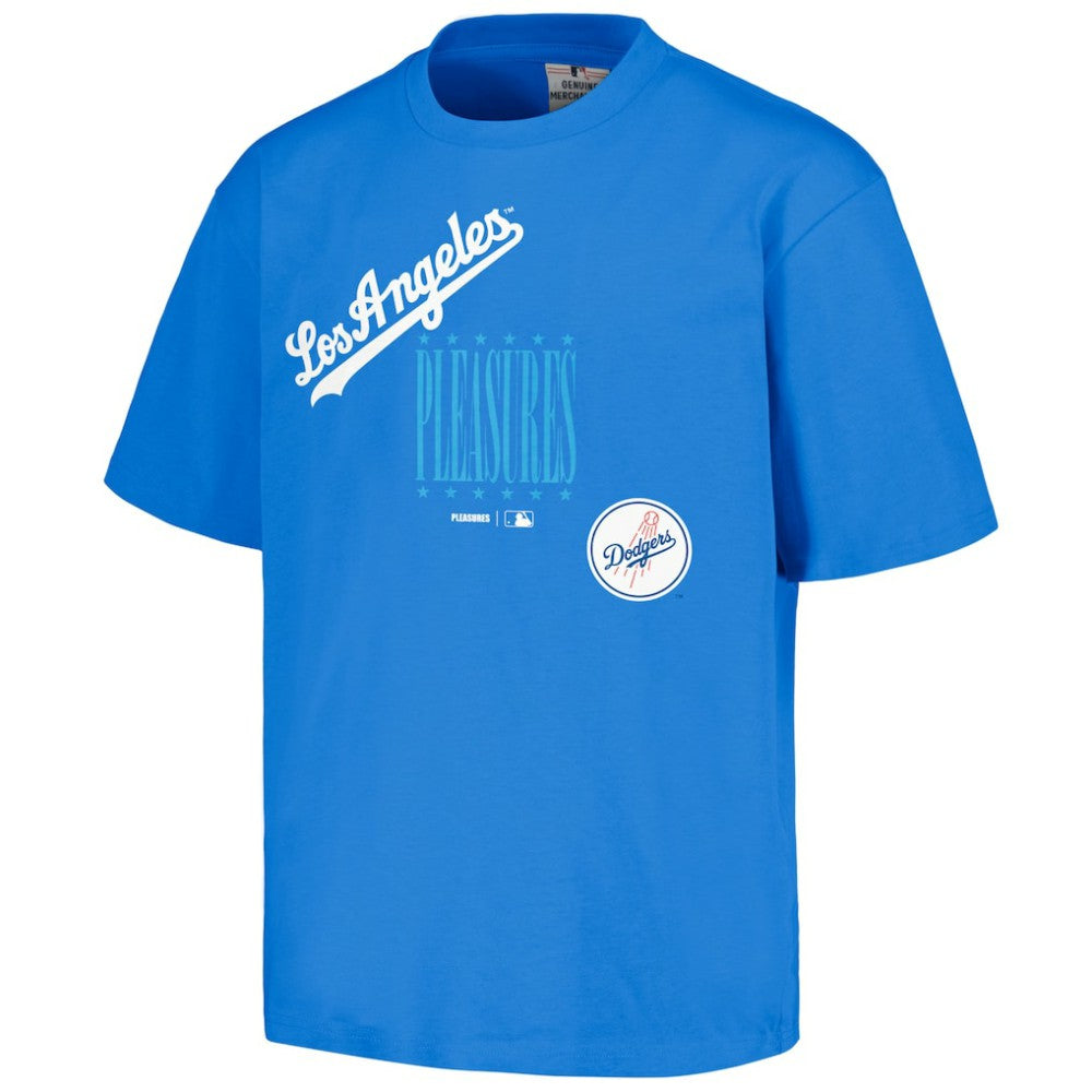 Los Angeles Dodgers PLEASURES Repurpose T-Shirt - Royal T-shirts
