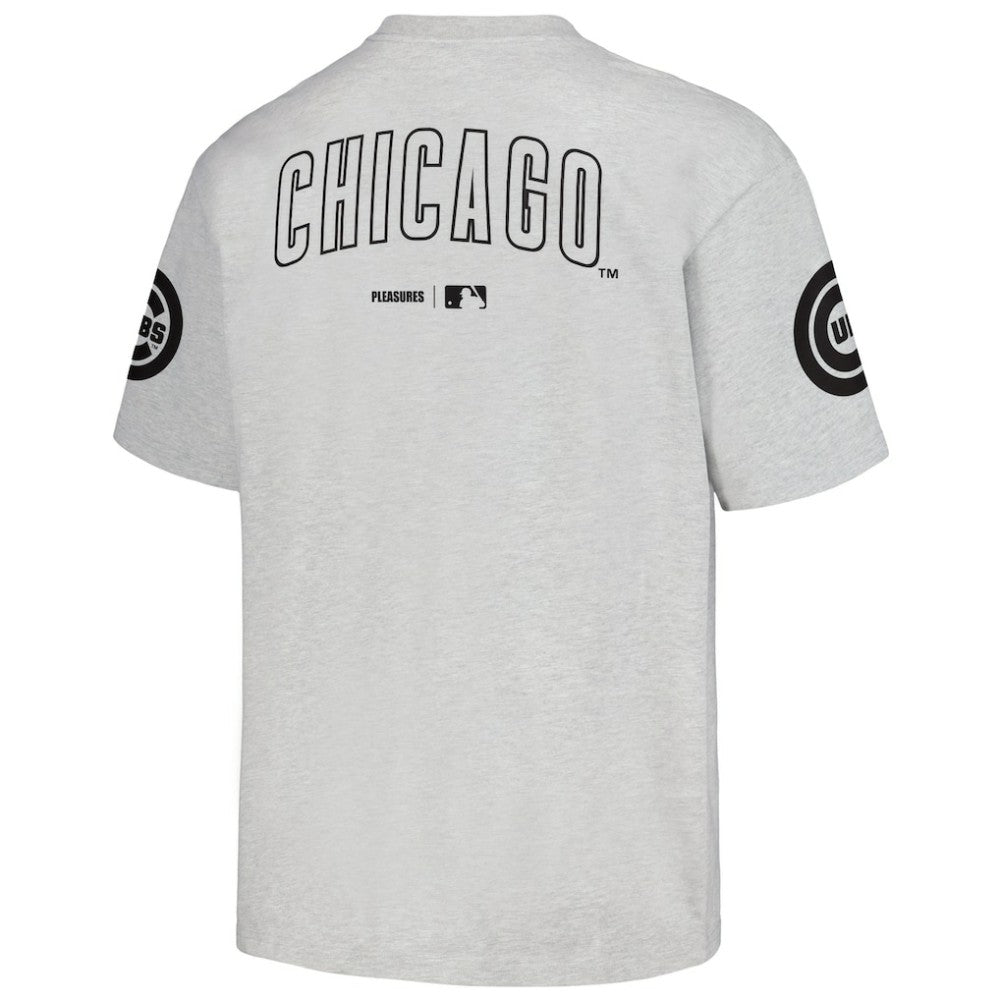 Chicago Cubs PLEASURES Team T-Shirt - Gray T-shirts