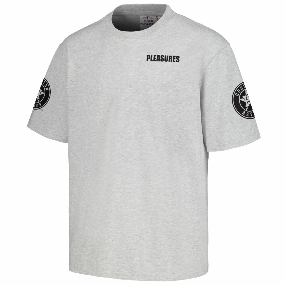 Houston Astros PLEASURES Team T-Shirt - Gray T-shirts
