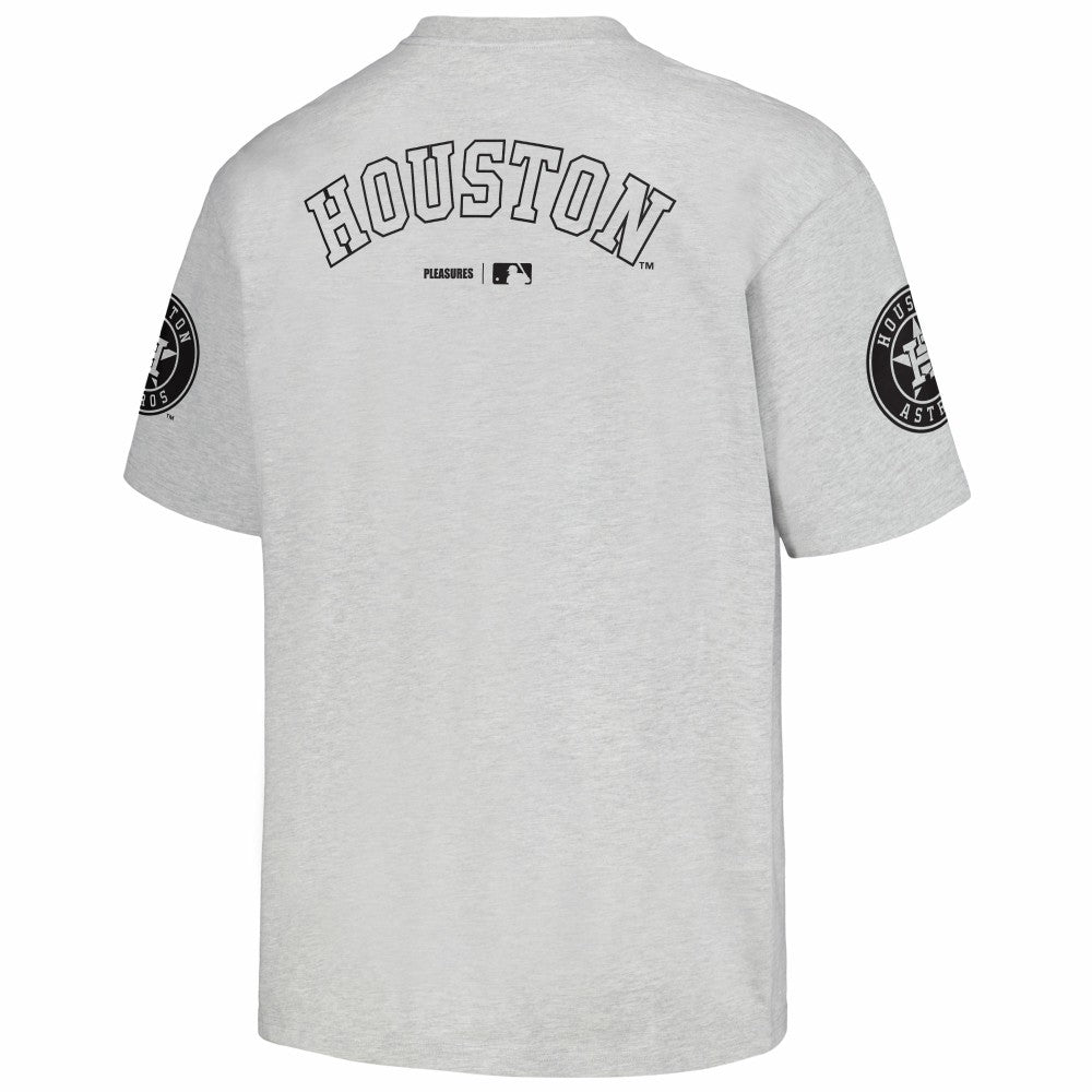 Houston Astros PLEASURES Team T-Shirt - Gray T-shirts