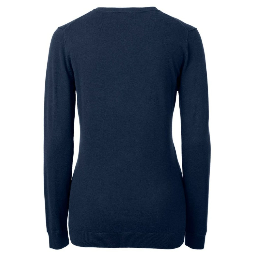 Pittsburgh Pirates Cutter & Buck Women's Americana Logo Lakemont Tri-Blend V-Neck Pullover Sweater - Navy Pullover