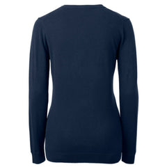 Pittsburgh Pirates Cutter & Buck Women's Americana Logo Lakemont Tri-Blend V-Neck Pullover Sweater - Navy Pullover