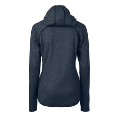 Philadelphia Phillies Cutter & Buck Women's Americana Logo Mainsail Sweater-Knit Full-Zip Hoodie - Heather Navy Hoodies