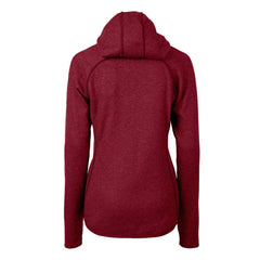 Boston Red Sox Cutter & Buck Women's Americana Logo Mainsail Sweater-Knit Full-Zip Hoodie - Cardinal Hoodies