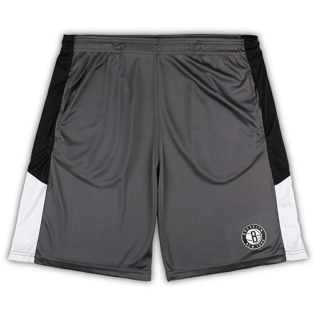 Brooklyn Nets Big & Tall Shorts Gray - Fanatics