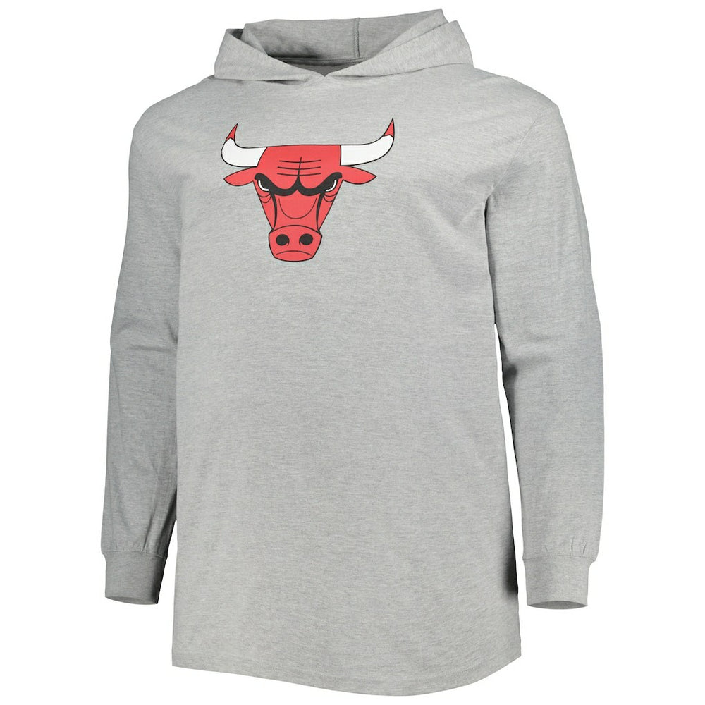 Chicago Bulls Big & Tall Pullover Hoodie Heather Gray - Fanatics