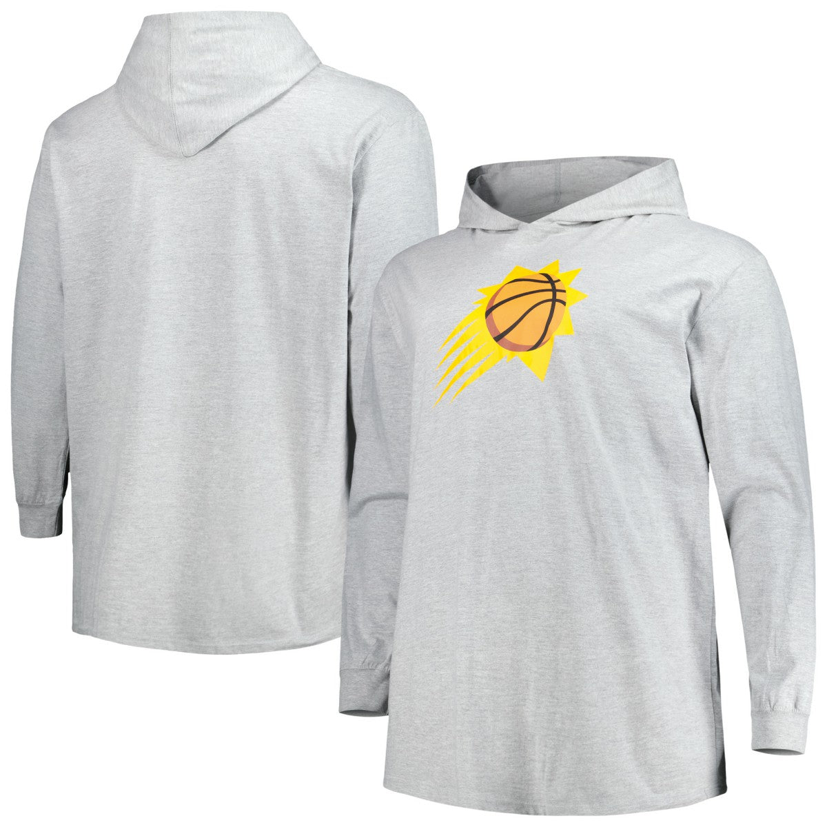 Phoenix Suns Big & Tall Pullover Hoodie Heather Gray - Fanatics