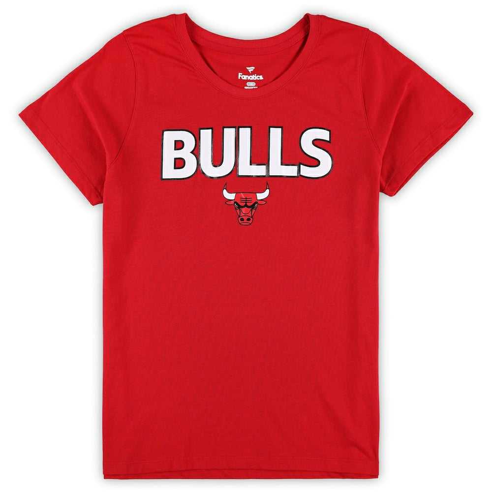 Chicago Bulls Women's Plus Size T-Shirt & Shorts Combo Set Red/Heather Gray - Fanatics