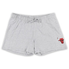Chicago Bulls Women's Plus Size T-Shirt & Shorts Combo Set Red/Heather Gray - Fanatics