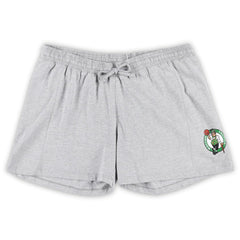 Boston Celtics Women's Plus Size T-Shirt & Shorts Combo Set Kelly Green/Heather Gray - Fanatics