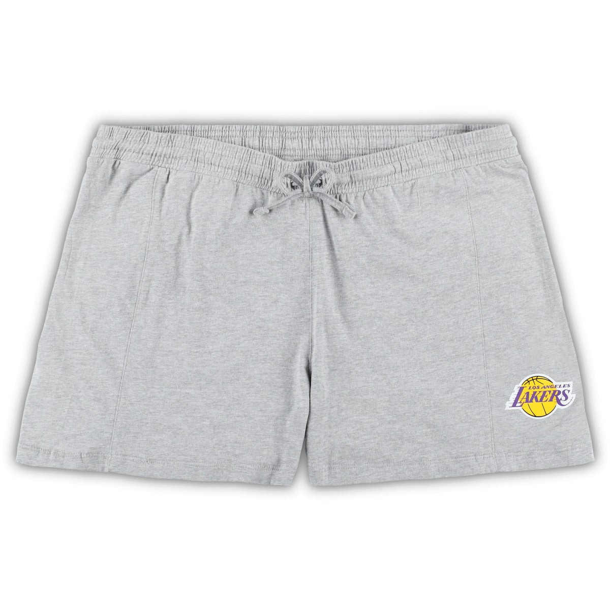 Los Angeles Lakers Women's Plus Size T-Shirt & Shorts Combo Set Purple/Heather Gray - Fanatics