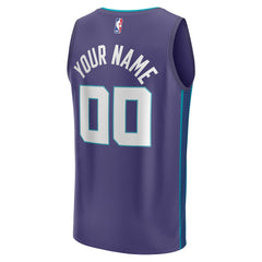 Charlotte Hornets Fast Break Custom Jersey Purple Statement Edition - Fanatics
