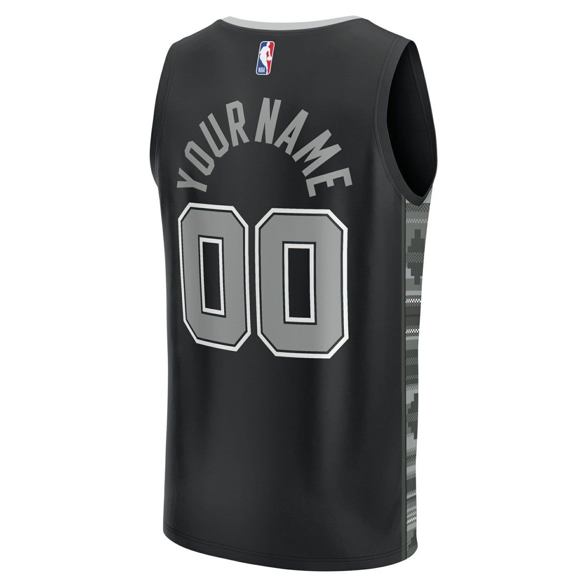 San Antonio Spurs Fast Break Custom Replica Jersey Black Statement Edition - Fanatics