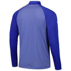 Milwaukee Brewers Levelwear Charter Striped Raglan Quarter-Zip Top - Royal Tops