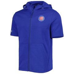 Chicago Cubs Levelwear Recruit Full-Zip Short Sleeve Hoodie - Royal Hoodies