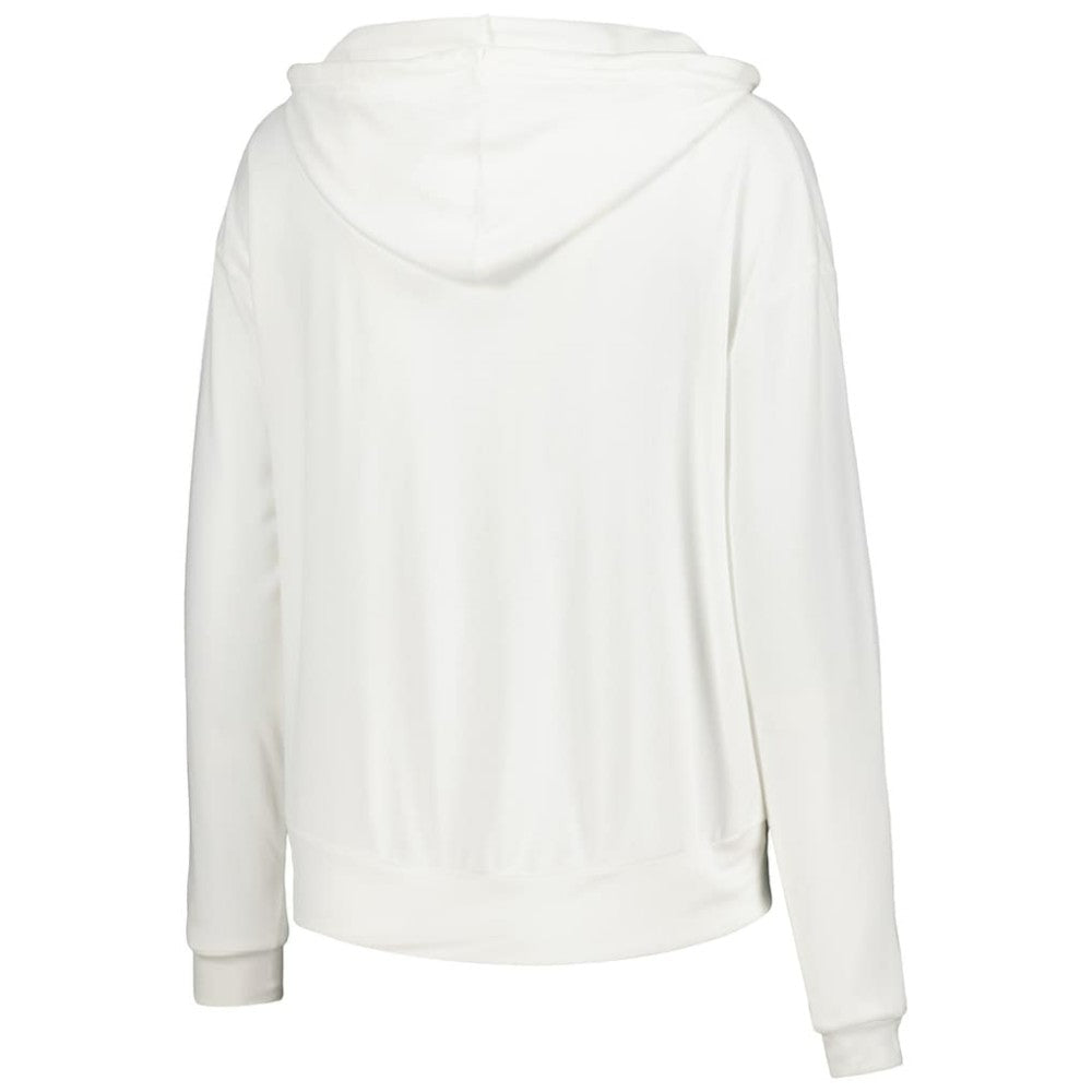 Chicago Blackhawks Concepts Sport Women's Accord Hacci Long Sleeve Hoodie Top - White | US 5335010