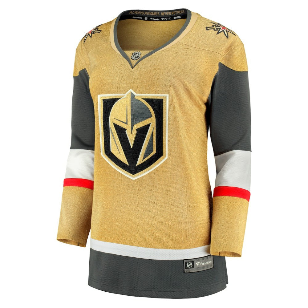 Vegas Golden Knights Fanatics Women's Home Breakaway Jersey - Gold | US 5335197
