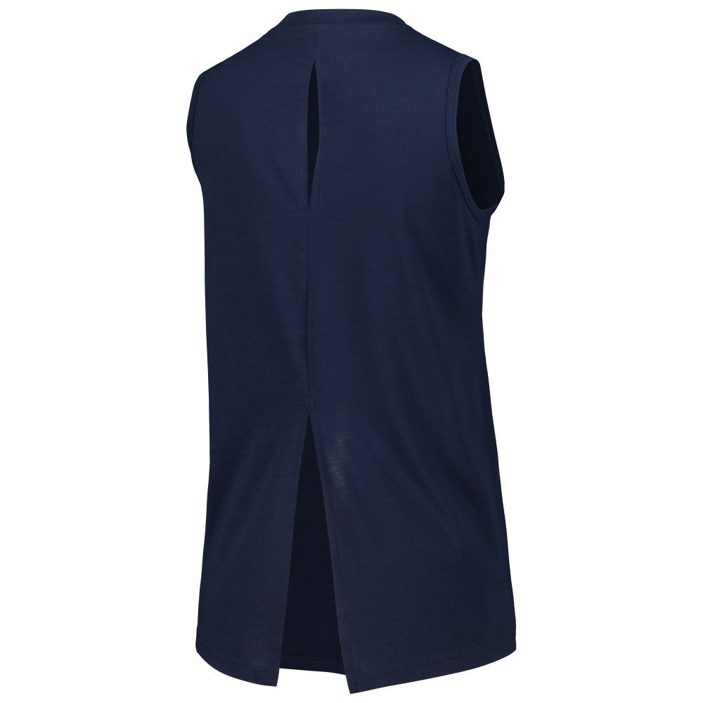 Milwaukee Brewers Levelwear Women's Paisley Chase V-Neck Tank Top - Navy Tanks