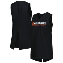 San Francisco Giants Levelwear Women's Paisley Chase V-Neck Tank Top - Black Tanks