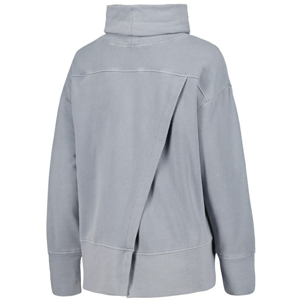 Chicago Cubs Levelwear Women's Sunset Farm Team Pullover Sweatshirt - Heather Gray Pullover