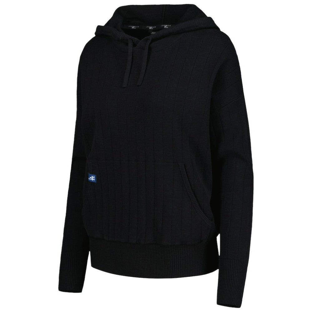 Los Angeles Dodgers Levelwear Women's Dream Icon Tab Pullover Hoodie - Black Hoodies