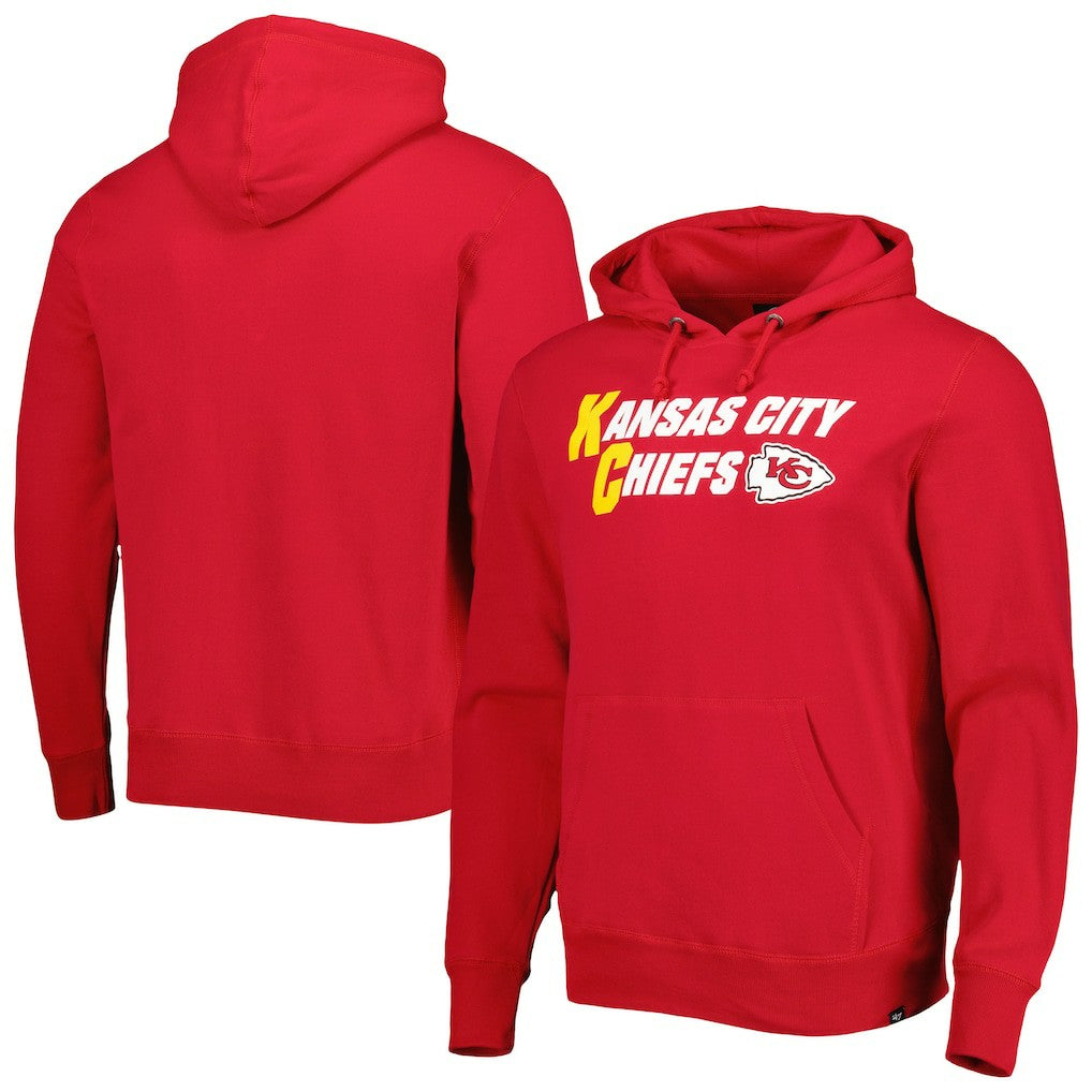 Kansas City Chiefs '47 Regional Headline Pullover Hoodie - Red Hoodies