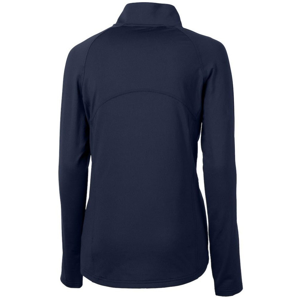 Minnesota Twins Cutter & Buck Women's Adapt Eco Knit Stretch Half-Zip Logo Pullover Top - Navy Pullover