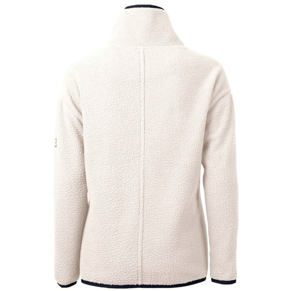Minnesota Twins Cutter & Buck Women's Cascade Eco Sherpa Half-Zip Pullover Jacket - White Jackets