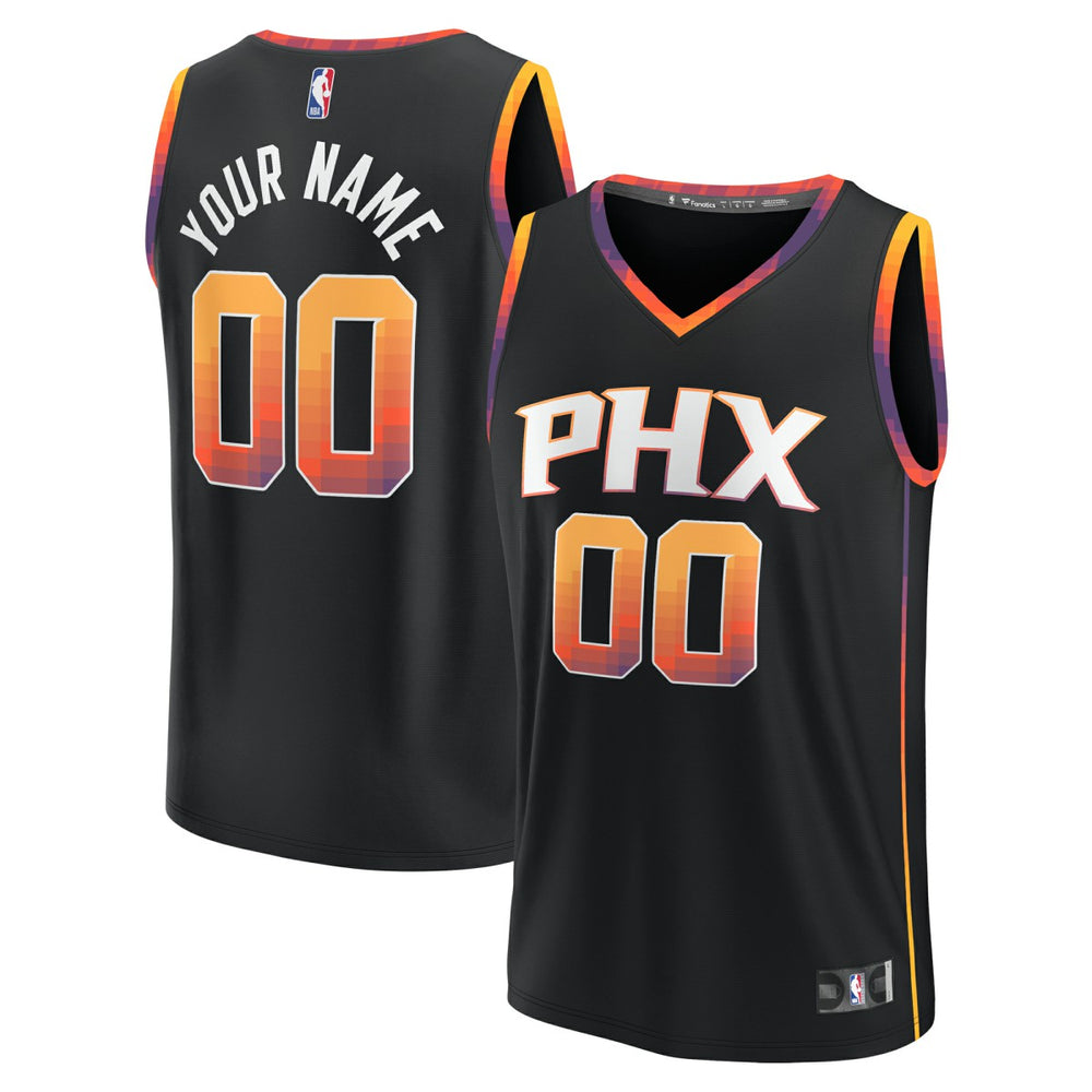Phoenix Suns Youth Fast Break Replica Custom Jersey Statement Edition Black - Fanatics outlet