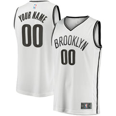 Brooklyn Nets Fast Break Custom Replica Jersey Association Edition White - Fanatics