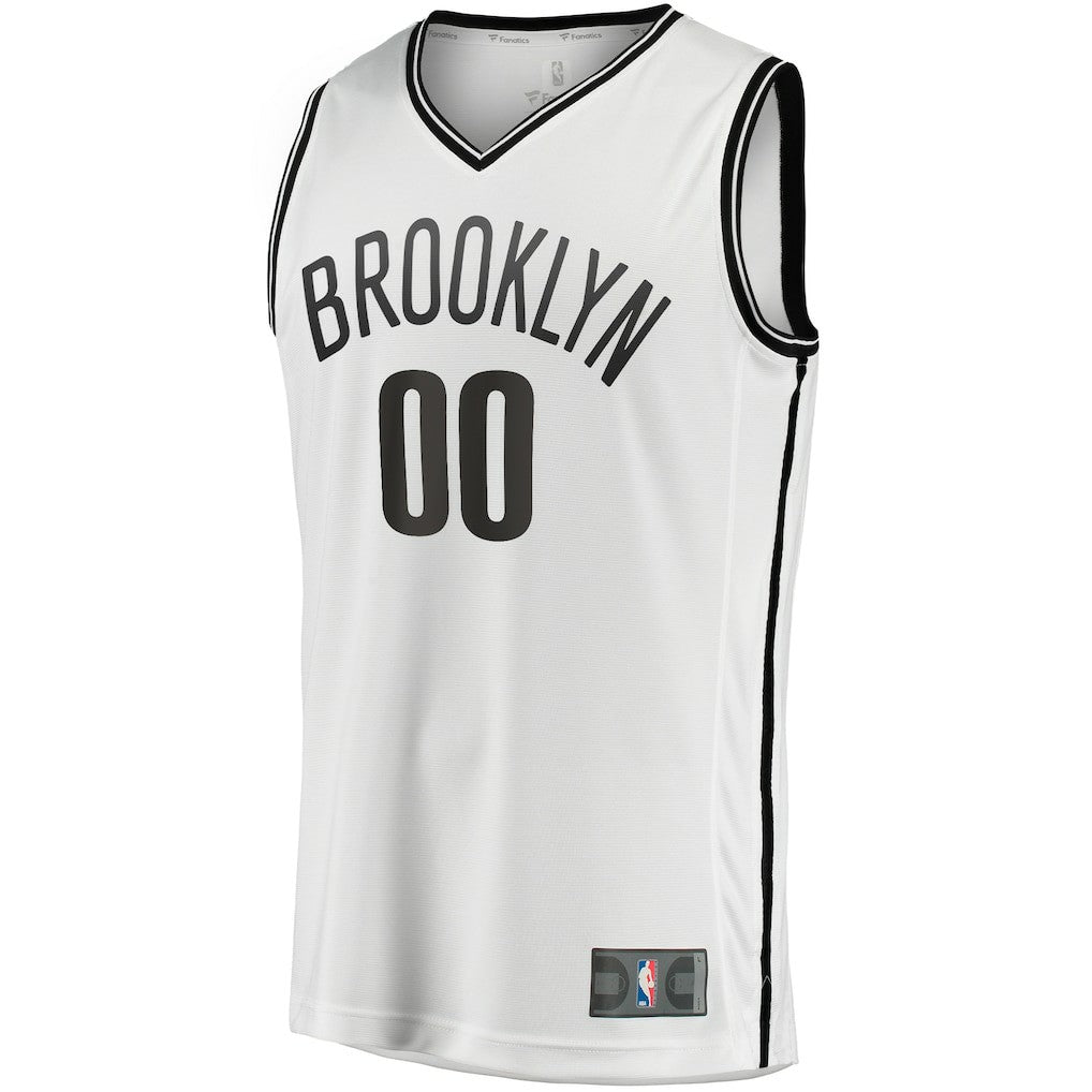 Brooklyn Nets Fast Break Custom Replica Jersey Association Edition White - Fanatics