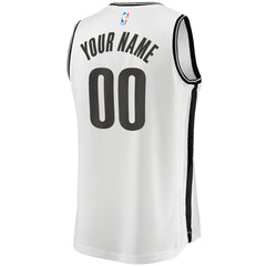 Brooklyn Nets Fast Break Custom Replica Jersey Association Edition White - Fanatics
