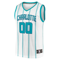 Charlotte Hornets Fast Break Custom Replica Jersey Association Edition White - Fanatics