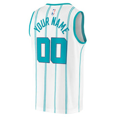 Charlotte Hornets Fast Break Custom Replica Jersey Association Edition White - Fanatics