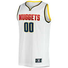 Denver Nuggets Fast Break Custom Replica Jersey Association Editi- White - Fanatics