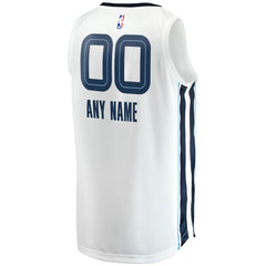 Memphis Grizzlies Fast Break Custom Replica Jersey Association Edition White - Fanatics