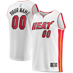 Miami Heat Fast Break Custom Replica Jersey Association Edition White - Fanatics