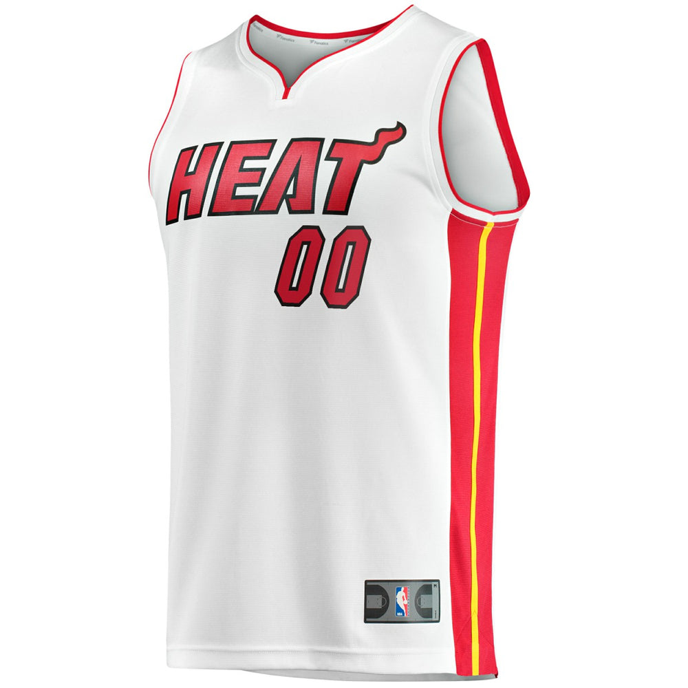Miami Heat Fast Break Custom Replica Jersey Association Edition White - Fanatics