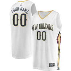 New Orleans Pelicans Unisex Custom Fast Break Jersey Association Edition White - Fanatics