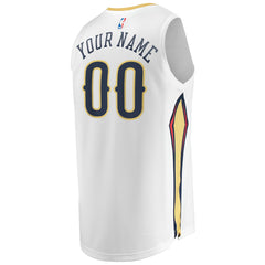 New Orleans Pelicans Unisex Custom Fast Break Jersey Association Edition White - Fanatics