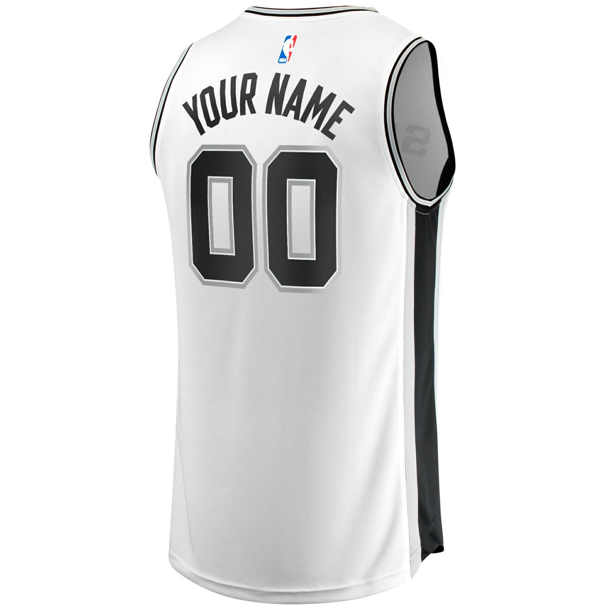 San Antonio Spurs Fast Break Custom Replica Jersey Association Edition White - Fanatics