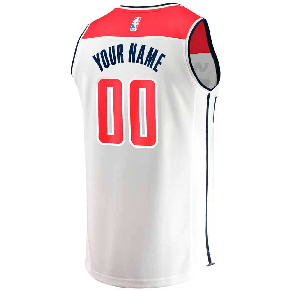 Washington Wizards Fast Break Custom Replica Jersey Association Edition White - Fanatics
