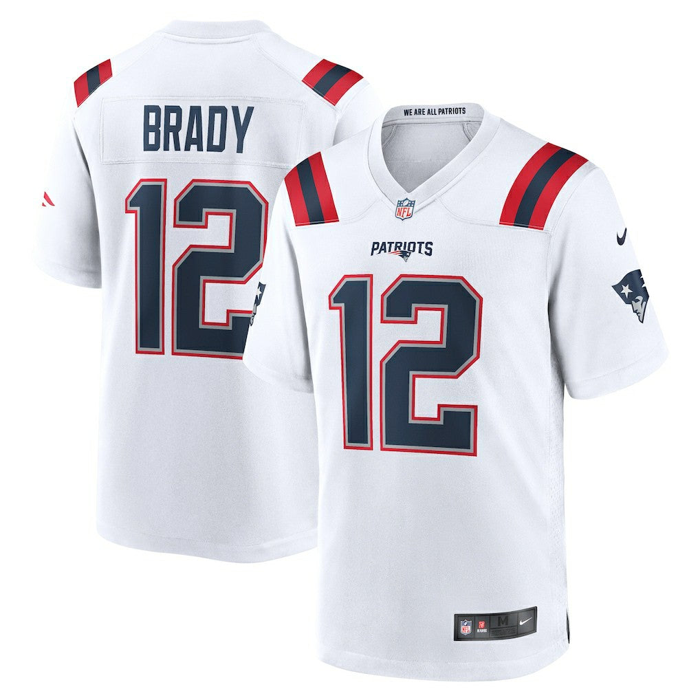 Tom Brady New England Patriots Retired Game Jersey - White Jerseys