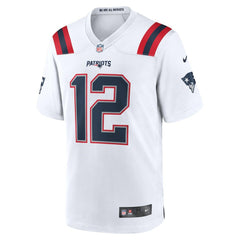 Tom Brady New England Patriots Retired Game Jersey - White Jerseys