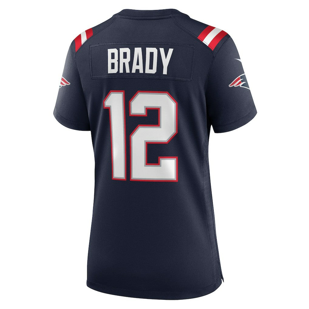 Tom Brady New England Patriots Women's Retired Game Jersey - Navy Jerseys