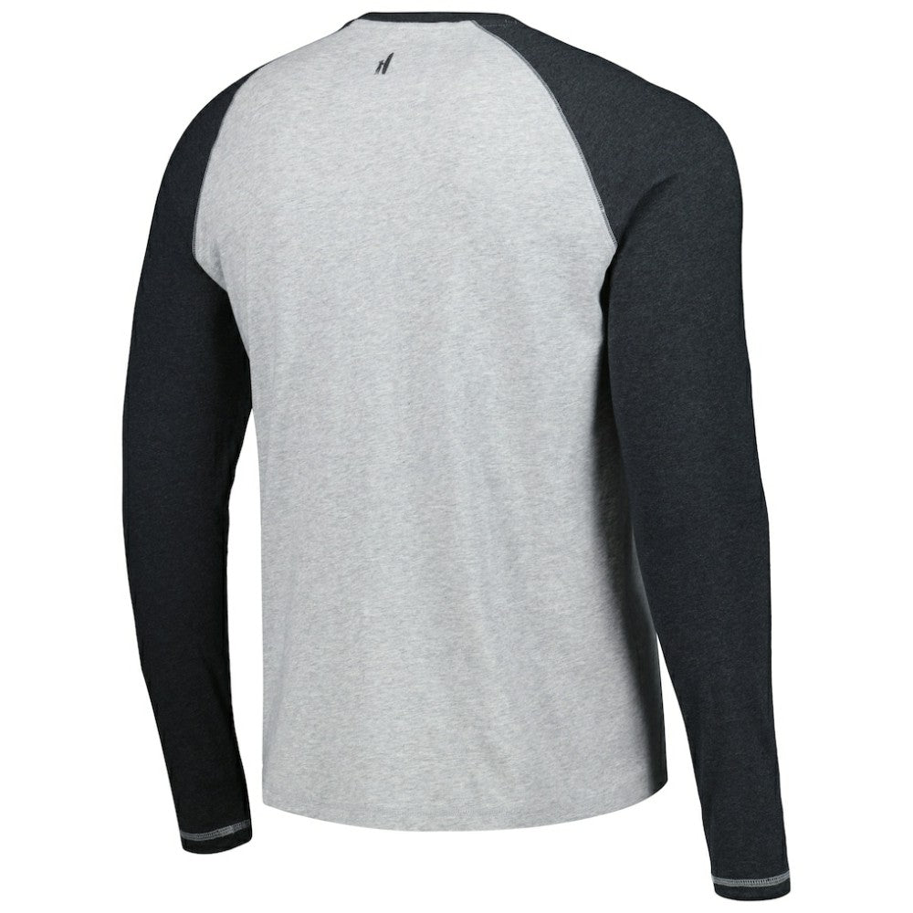 San Diego Padres johnnie-O Alsen Raglan Long Sleeve T-Shirt - Charcoal/Heather Gray T-shirts