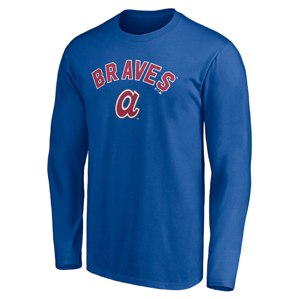 Atlanta Braves Personalized Cooperstown Collection Winning Streak Long Sleeve T-Shirt - Royal T-shirts