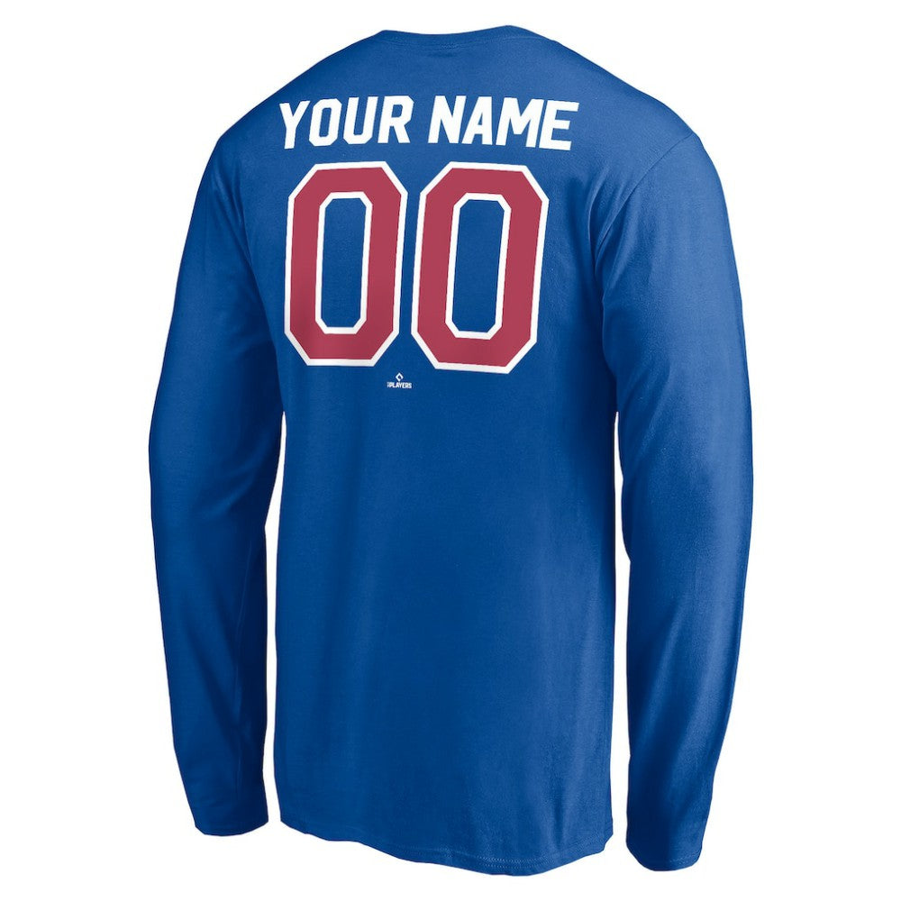 Atlanta Braves Personalized Cooperstown Collection Winning Streak Long Sleeve T-Shirt - Royal T-shirts